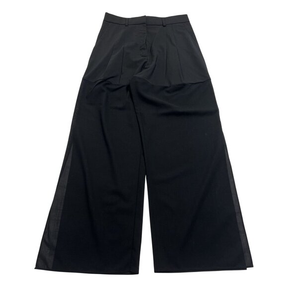 A.W.A.K.E. MODE Wide Leg Pants in Black - Picture 1 of 5